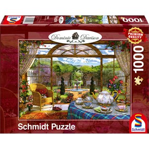 Schmidt Spiele (59593) - Dominic Davison: "View from the Conservatory" - 1000 pieces puzzle
