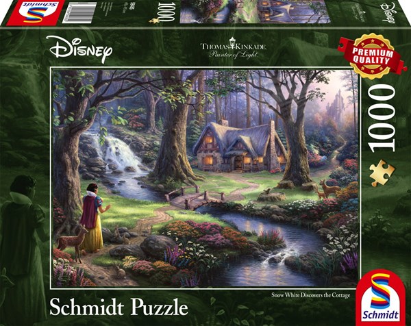 Schmidt Spiele (59485) - Thomas Kinkade: "Snow White" - 1000 pieces puzzle