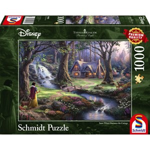 Schmidt Spiele (59485) - Thomas Kinkade: "Snow White" - 1000 pieces puzzle