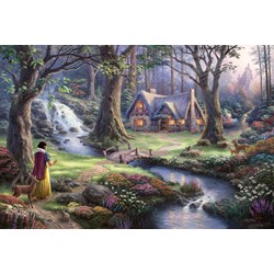 Schmidt Spiele (59485) - Thomas Kinkade: "Snow White" - 1000 pieces puzzle