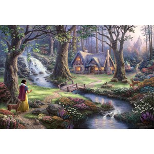 Schmidt Spiele (59485) - Thomas Kinkade: "Snow White" - 1000 pieces puzzle