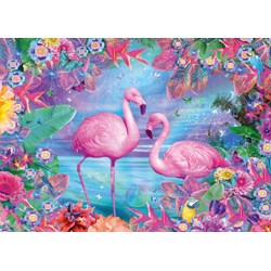 Schmidt Spiele (58342) - "Flamingos" - 500 pieces puzzle