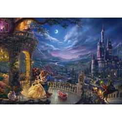 Schmidt Spiele (59484) - Thomas Kinkade: "Beauty and the Beast" - 1000 pieces puzzle