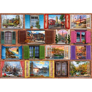 Schmidt Spiele (58325) - "Open Windows" - 1000 pieces puzzle