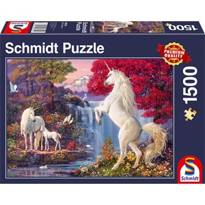 Schmidt Spiele (58312) - "Triumph of The Unicorns" - 1500 pieces puzzle