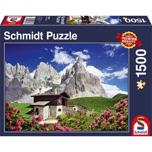 Schmidt Spiele (58323) - "Segantini Hut Dolomites" - 1500 pieces puzzle