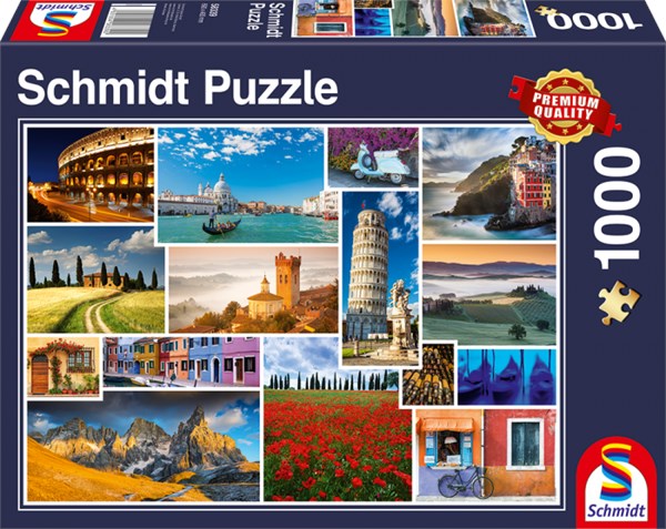 Schmidt Spiele (58339) - "Have a Holiday in Italy" - 1000 pieces puzzle