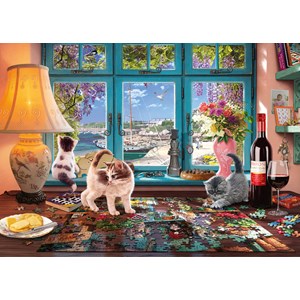 Schmidt Spiele (58344) - "At the Table" - 1000 pieces puzzle