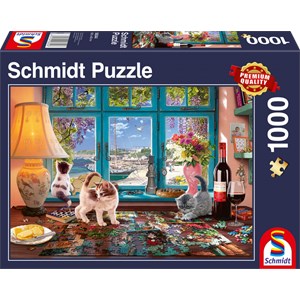 Schmidt Spiele (58344) - "At the Table" - 1000 pieces puzzle