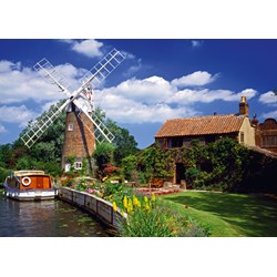 Schmidt Spiele (58331) - "On the Way with the Houseboat" - 2000 pieces puzzle