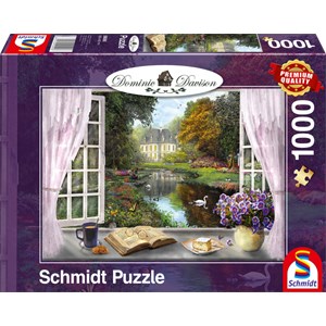 Schmidt Spiele (59590) - Dominic Davison: "View of the Castle Gardens" - 1000 pieces puzzle