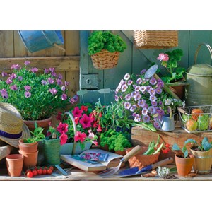 Schmidt Spiele (58313) - "At the Garden Table" - 1000 pieces puzzle