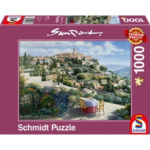 Schmidt Spiele (59483) - Sam Park: "St. Paul De Vence" - 1000 pieces puzzle