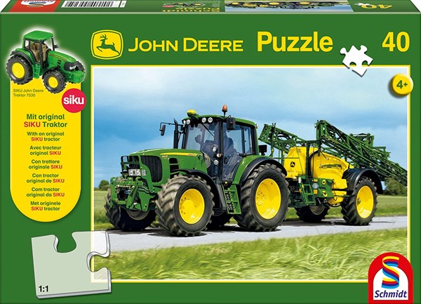 Schmidt Spiele (55625) - "Tracter With Sprayer" - 40 pieces puzzle