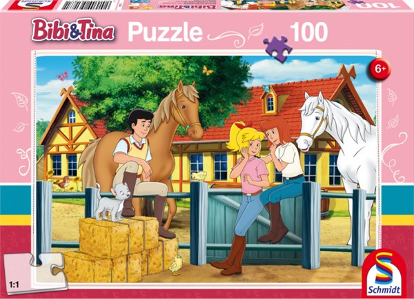 Schmidt Spiele (56187) - "Bibi and Tina" - 100 pieces puzzle