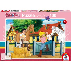 Schmidt Spiele (56187) - "Bibi and Tina" - 100 pieces puzzle