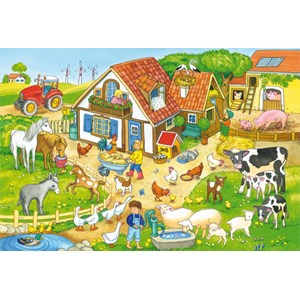 Schmidt Spiele (56917) - "Farmyard" - 60 pieces puzzle