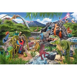 Schmidt Spiele (56192) - "Kingdom of the Dinosaurs" - 100 pieces puzzle