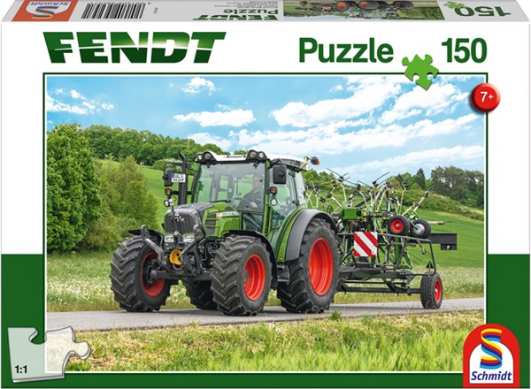 Schmidt Spiele (56257) - "Fendt 211 Vario with Fendt Wender Twister" - 150 pieces puzzle
