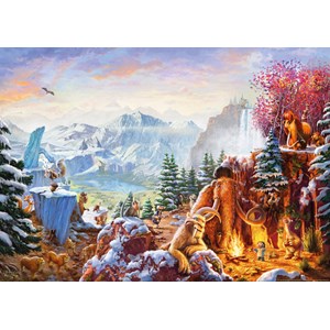 Schmidt Spiele (59481) - Thomas Kinkade: "Ice Age" - 1000 pieces puzzle