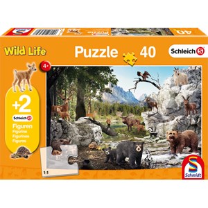 Schmidt Spiele (56239) - "The Animals of the Forest" - 40 pieces puzzle