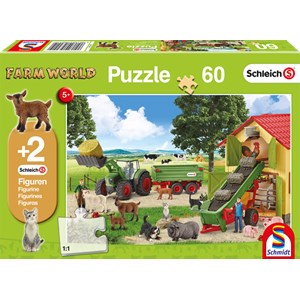 Schmidt Spiele (56241) - "Hay Entrance on the Farm" - 60 pieces puzzle