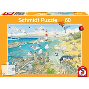 Schmidt Spiele (56248) - "Animals by the Sea" - 60 pieces puzzle