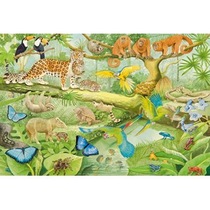 Schmidt Spiele (56250) - "Animals in the Rainforest" - 100 pieces puzzle