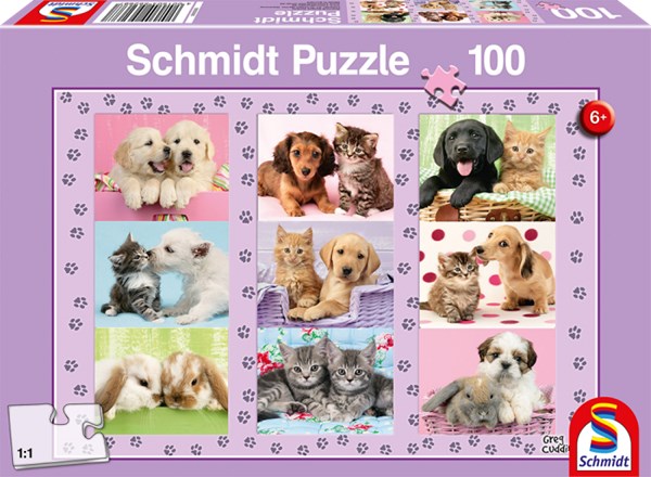 Schmidt Spiele (56268) - "My Animal Friends" - 100 pieces puzzle