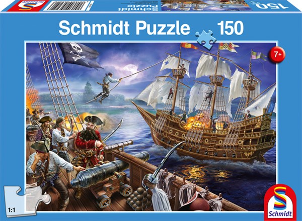Schmidt Spiele (56252) - "Adventure with the Pirates" - 150 pieces puzzle