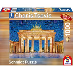 Schmidt Spiele (59578) - Charis Tsevis: "Berlin" - 1000 pieces puzzle