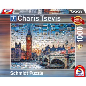 Schmidt Spiele (59579) - Charis Tsevis: "London" - 1000 pieces puzzle