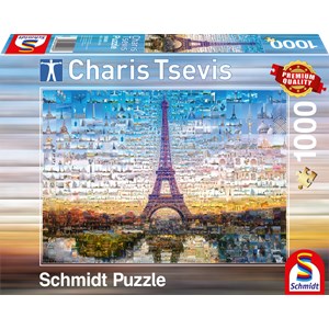 Schmidt Spiele (59580) - Charis Tsevis: "Paris" - 1000 pieces puzzle