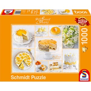 Schmidt Spiele (59574) - "Bright Yellow Coffee Table" - 1000 pieces puzzle