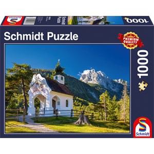 Schmidt Spiele (58318) - "Bavarian Chapel" - 1000 pieces puzzle