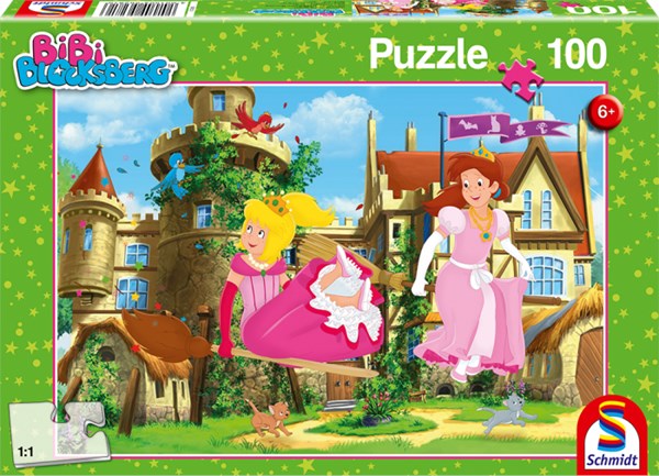 Schmidt Spiele (56281) - "Bibi Blocksberg, The Princess of Thunderstorm" - 100 pieces puzzle