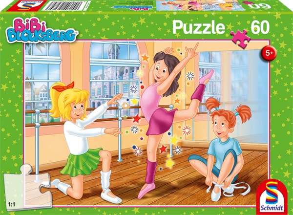 Schmidt Spiele (56279) - "Bibi Blocksberg, In the Ballet School" - 60 pieces puzzle