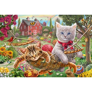 Schmidt Spiele (56289) - "Kitten in the Garden" - 150 pieces puzzle