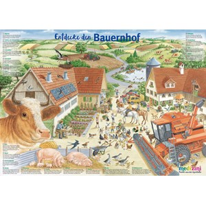 Schmidt Spiele (56291) - "Discover the Farm" - 150 pieces puzzle