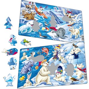 Larsen (U17) - "Animals in the Arctic" - 17 pieces puzzle