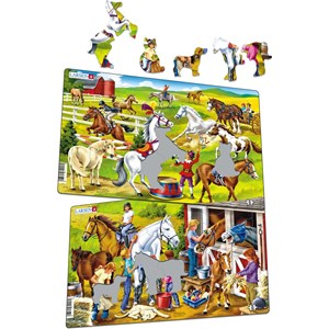 Larsen (U16) - "Horses" - 26 pieces puzzle