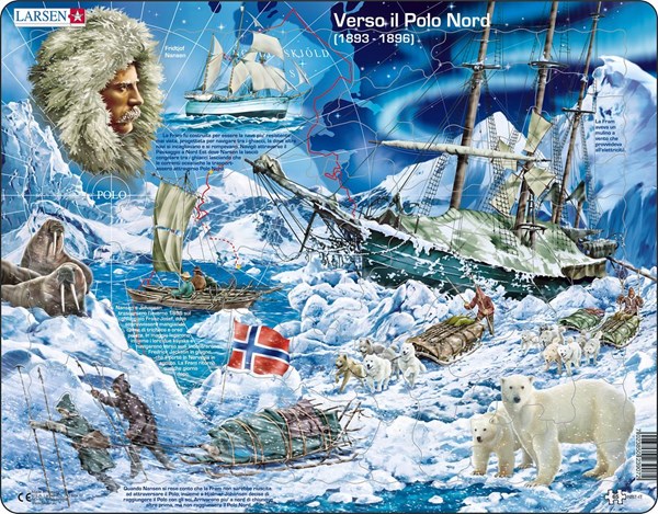 Larsen (NB7-IT) - "Towards the North Pole - IT" - 65 pieces puzzle