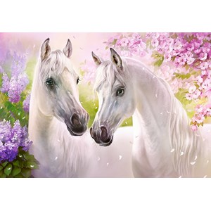 Castorland (C-104147) - "Romantic Horses" - 1000 pieces puzzle