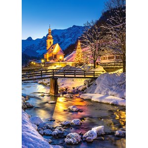 Castorland (B-53063) - "Night in Ramsau, Germany" - 500 pieces puzzle