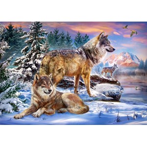 Castorland (B-53049) - "Wolfish Wonderland" - 500 pieces puzzle