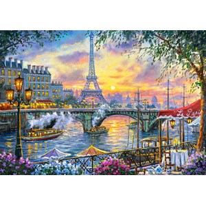 Castorland (B-53018) - "Tea Time in Paris" - 500 pieces puzzle