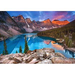 Castorland (B-53001) - "Sunrise at Moraine Lake, Canada" - 500 pieces puzzle