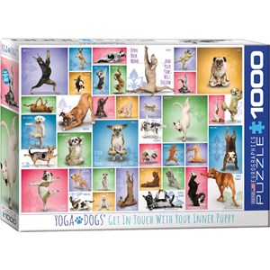 Eurographics (6000-0954) - "Yoga Dogs" - 1000 pieces puzzle