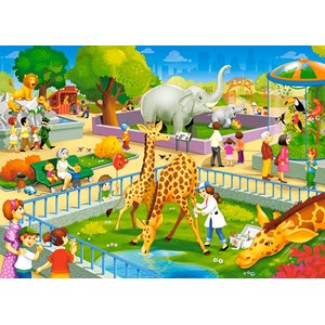 Castorland (B-066155) - "Zoo Visit" - 60 pieces puzzle