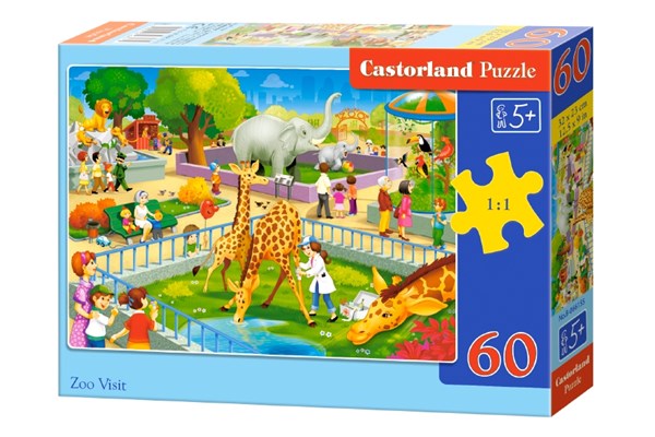 Castorland (B-066155) - "Zoo Visit" - 60 pieces puzzle